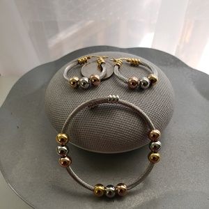 Stainless Steel Spring Cable Bracelet